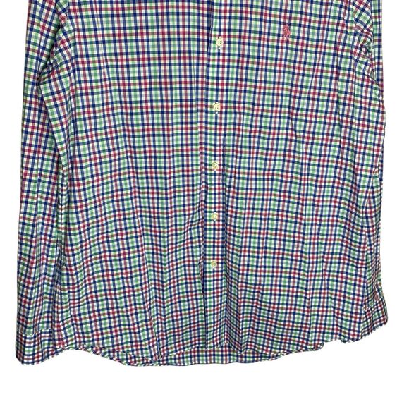 Polo Ralph Lauren Shirt Mens Large Colorful Button Down Plaid Long Sleeve Preppy - Picture 7 of 13